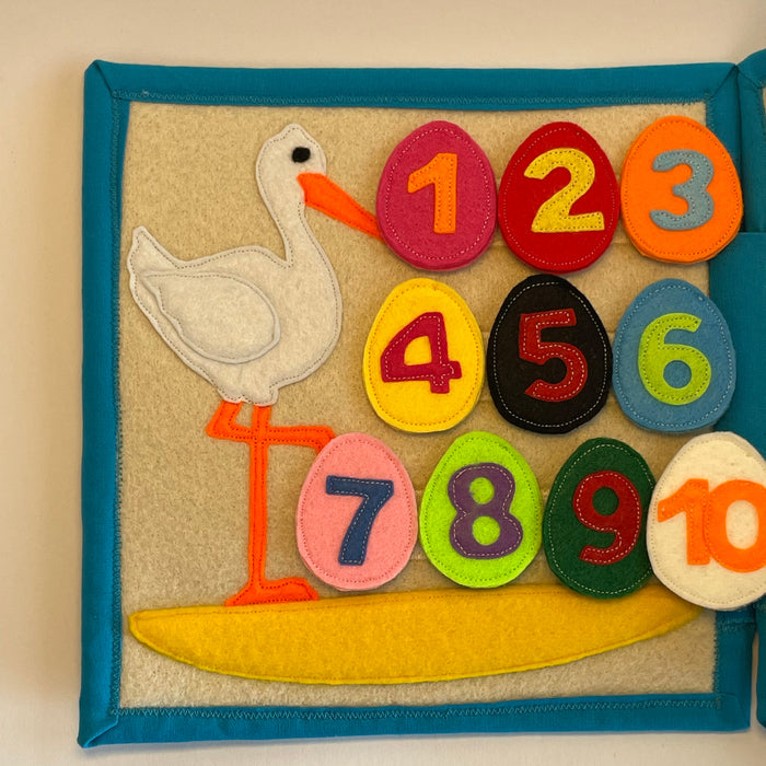 Stork - Counting and Basic Literacy Page for 36-48 months
