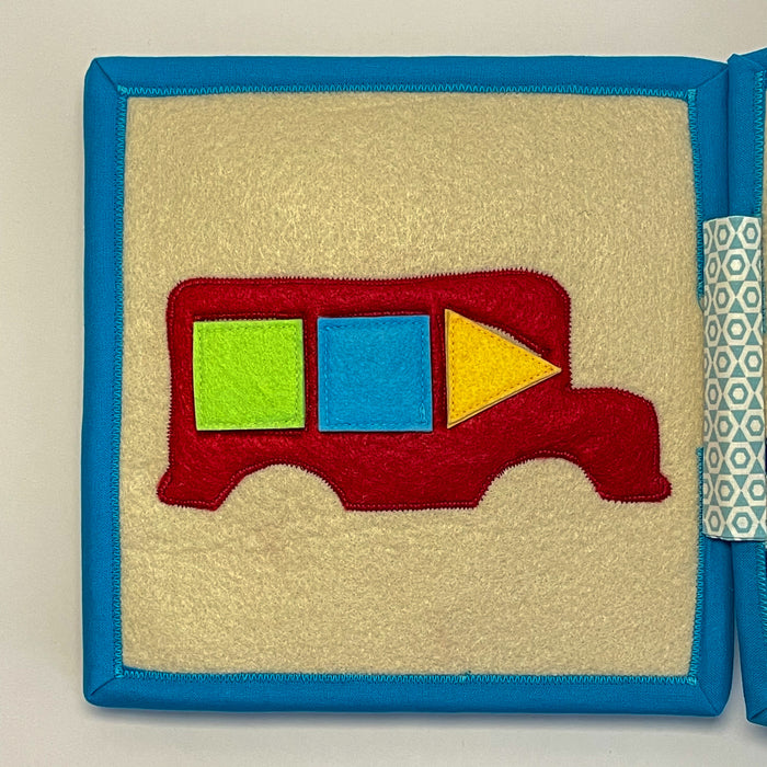Bus - Geometrical Shape Matching Page for 12-36 months