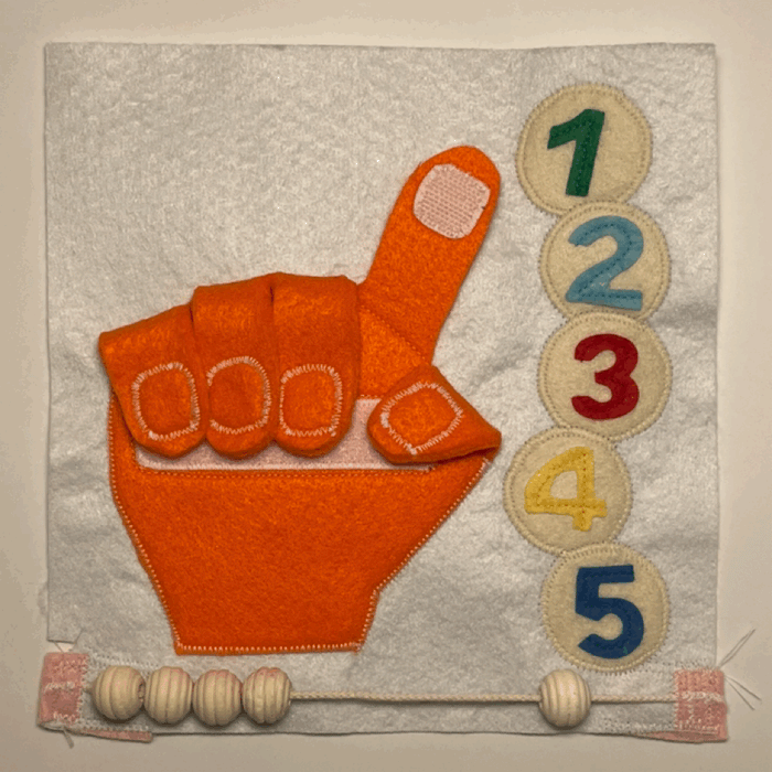 Hand - Basic Counting and Literacy Page for 48-60 months